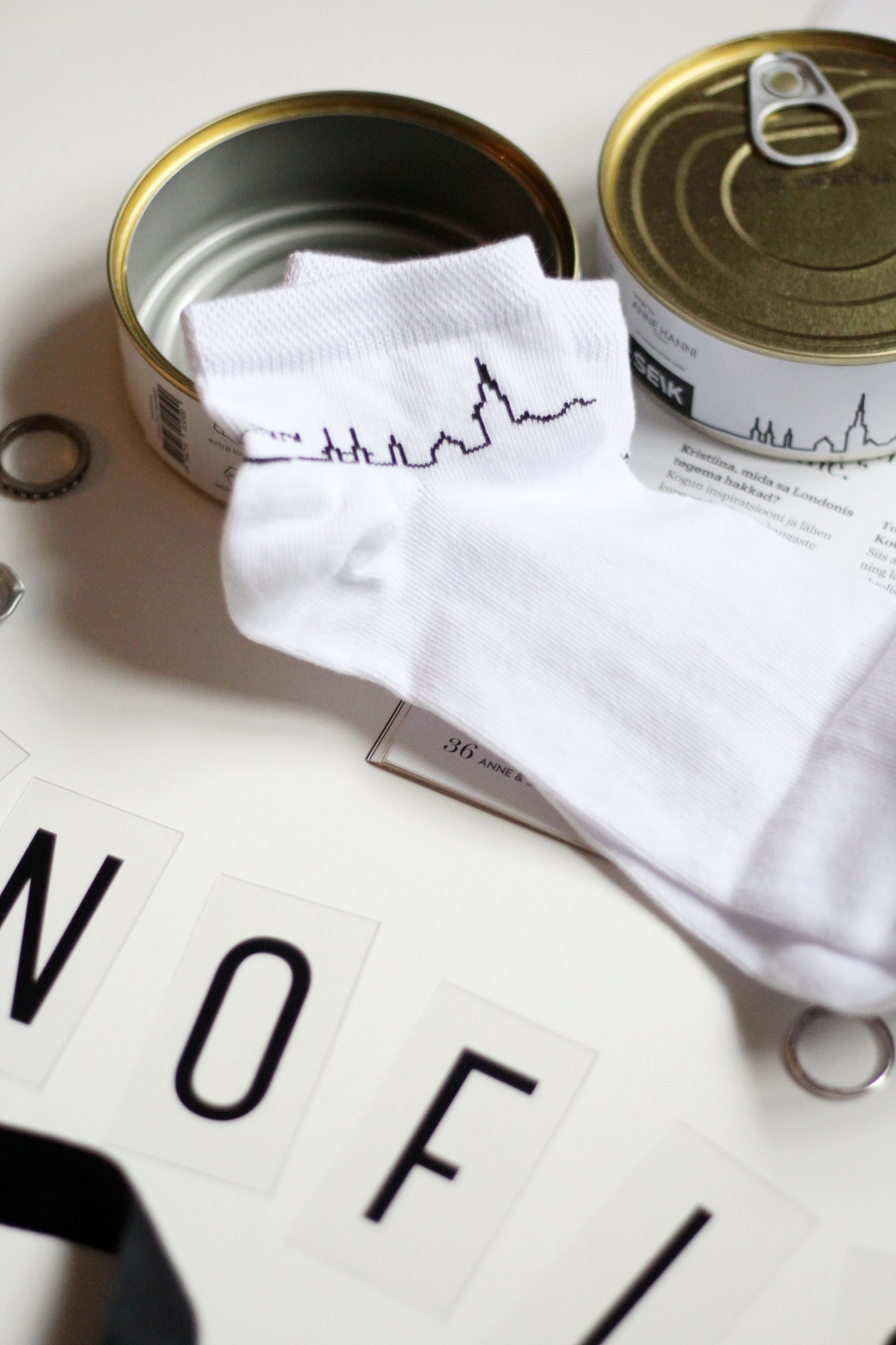 Tallinna kilukarbi sokid - valged