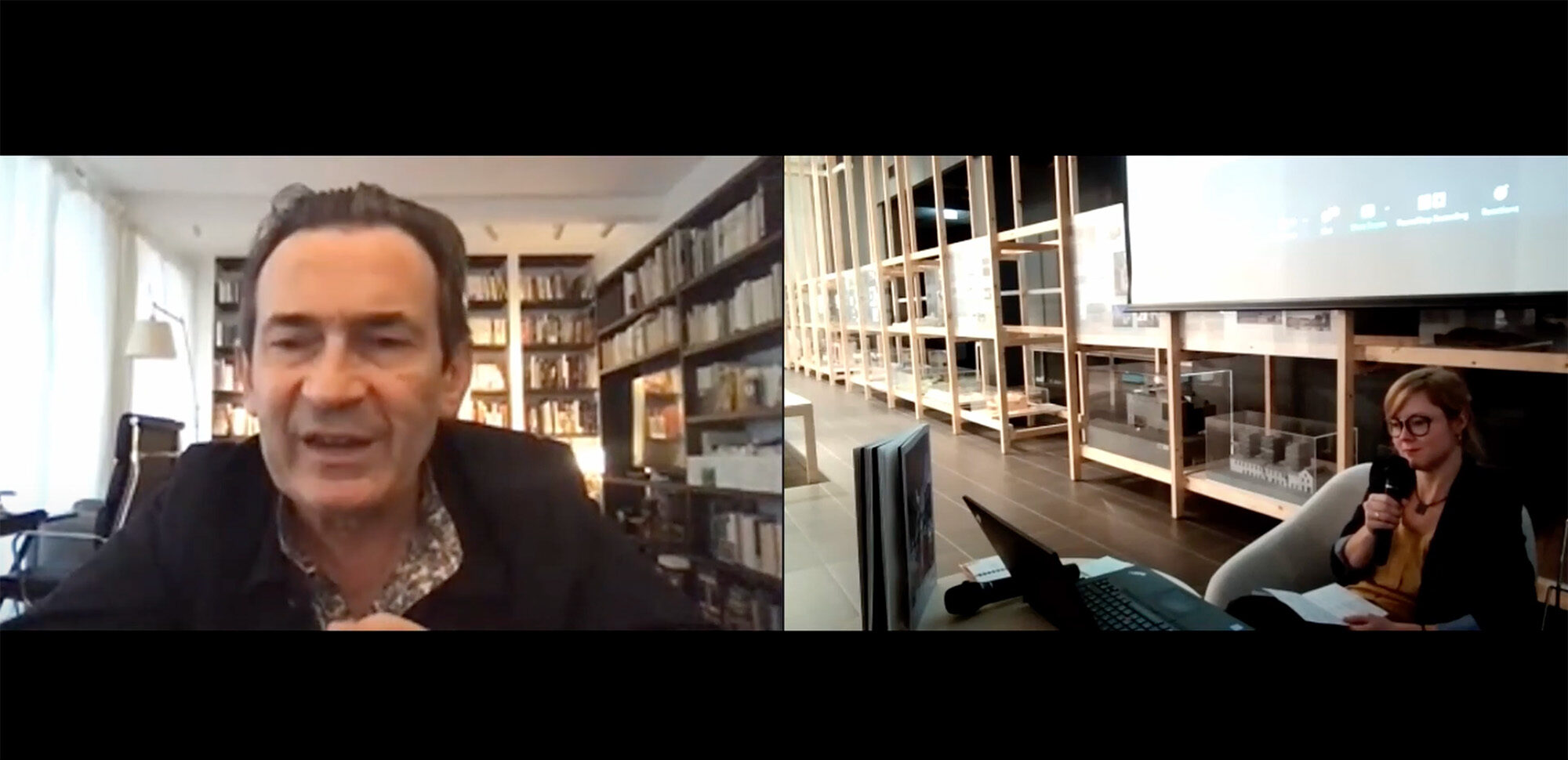 Screenshot of online lecture