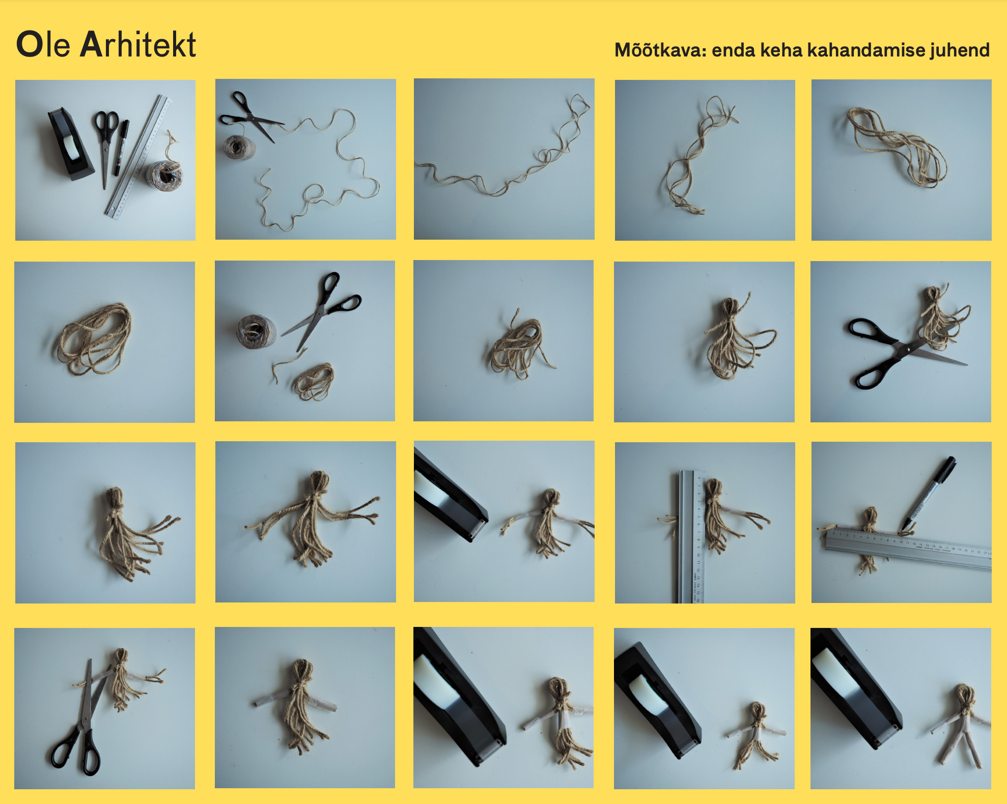 Ole arhitekt! juhend