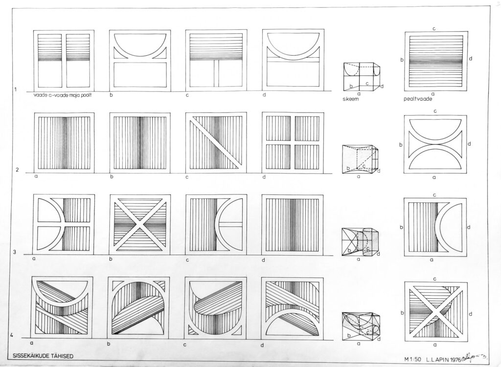 Sign variations of the Kuldne Kodu entrances, Leonhard Lapin
