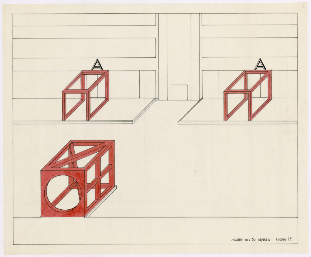 Signs in front of the entrances to the Pärnu KEK housing complex