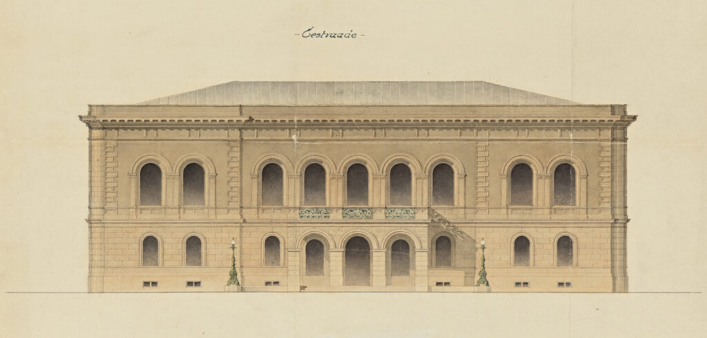 Estonian Knighthood House in Toompea, extract from the drawing