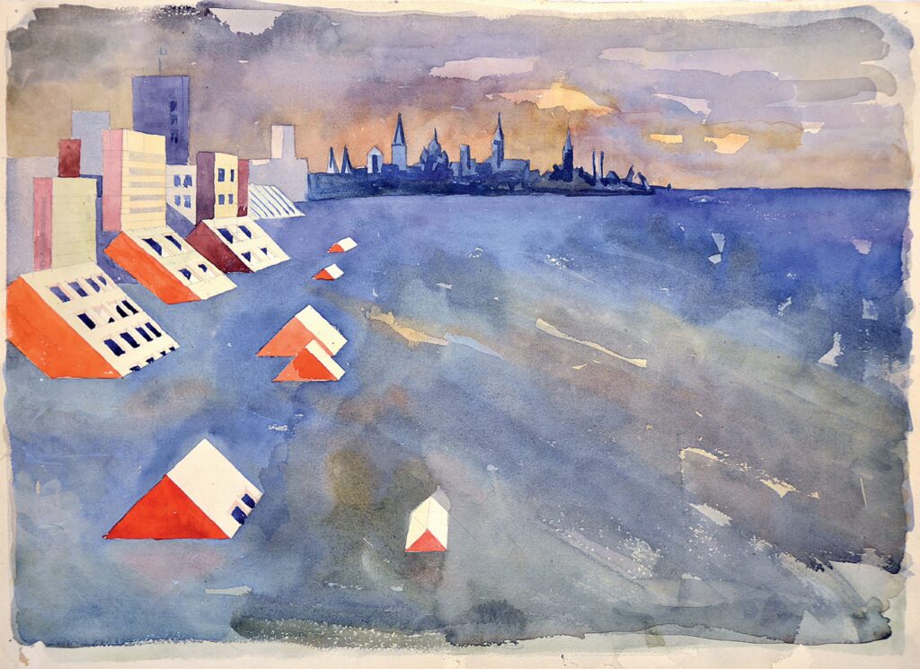 August storm in architecture